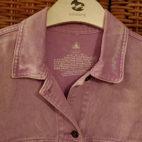 Disney Spirit Jersey Tiana and Louis Princess and The Frog Denim Jacket NWT L - Picture 5 of 9